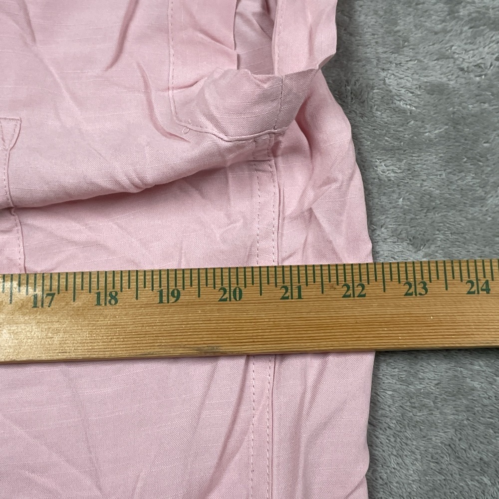 Jachs Girlfriend Womens L Blouse Pink Rayon e0031 - Picture 4 of 7